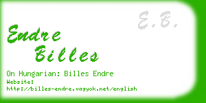 endre billes business card